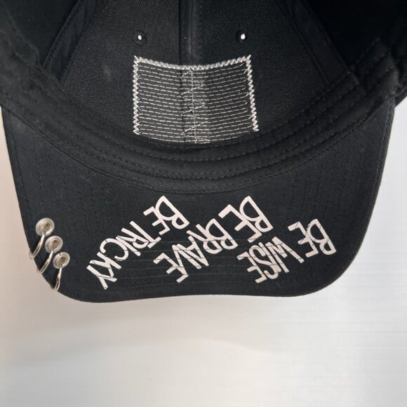 Coraline Hat Women Snap Back Spell Out Patch Wise Brave Tricky Hype Core Cap Ex